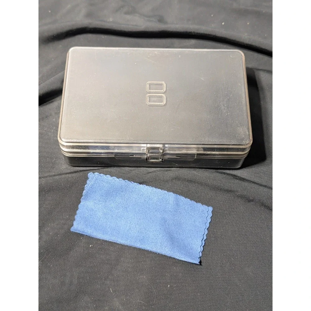 VTG Nintendo DS Lite Game Storage Case Holder Black Hard Plastic